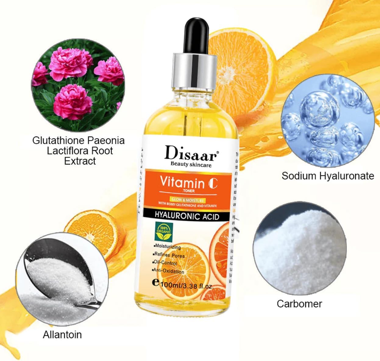 SERUM DISAAR - VITAMINA C + ACIDO HIALURÓNICO 30ML 🍊