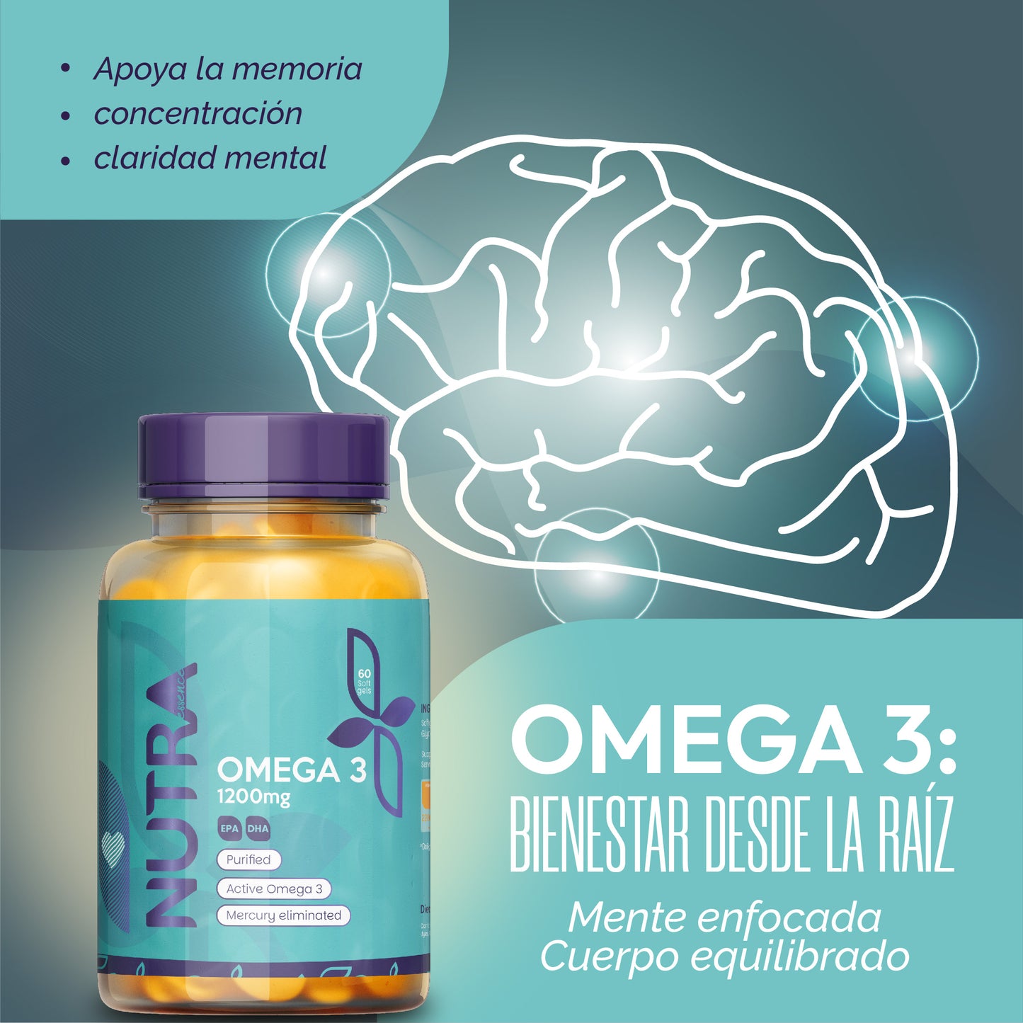 OMEGA 3 1200 MG X 60 SOFGEL- LIBRE DE MERCURIO