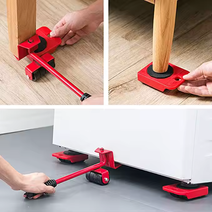 Elevador de Muebles con Rodillos Giratorios – Mueve Electrodomésticos Sin Esfuerzo